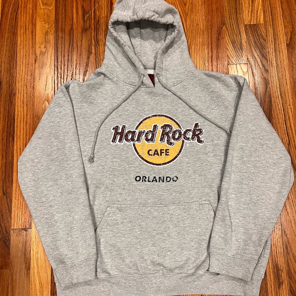 Women's Hard Rock Cafe, XL‎ Grey Hoodie. Pre-own 80% Cotton and 20% Polyester